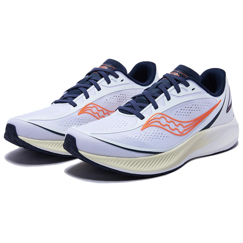 SAUCONY נעלי אימון ריצה Mirage Flow נוחות רכות נושמות נעלי סניקרס לגברים לבן S28214-4