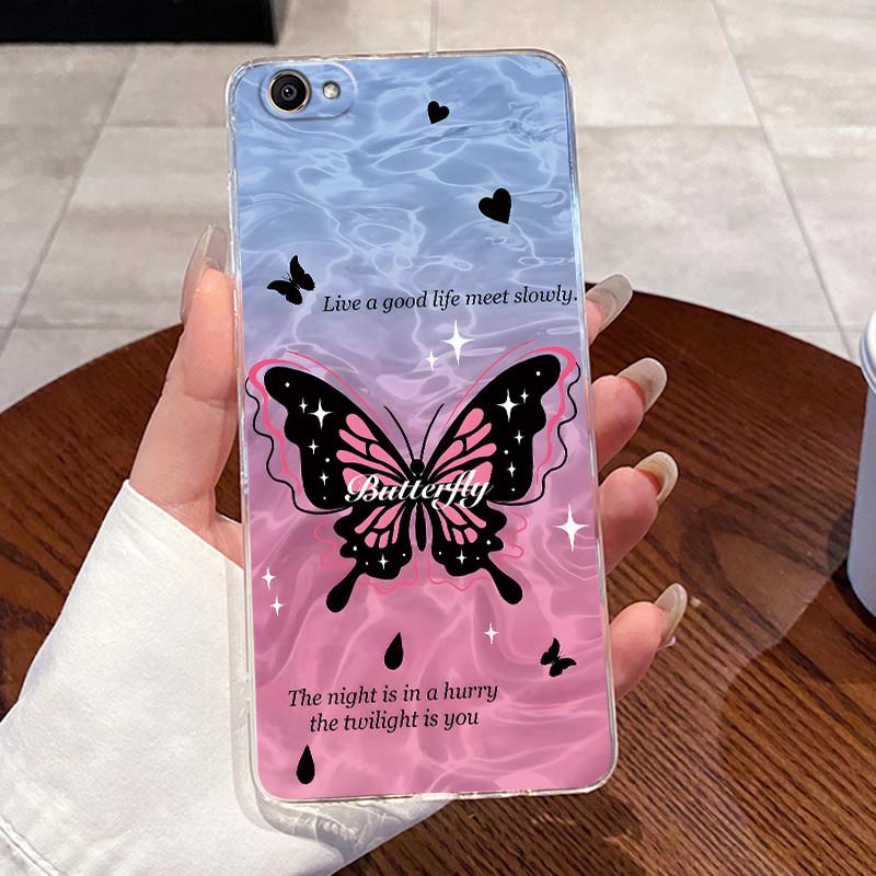 Jelly Casing For Vivo Y66 / V5 Lite Shell Funda For Vivo Y69 Clear Silicone Soft TPU Back Cover Cute Cat Rabbit Heart Phone Case