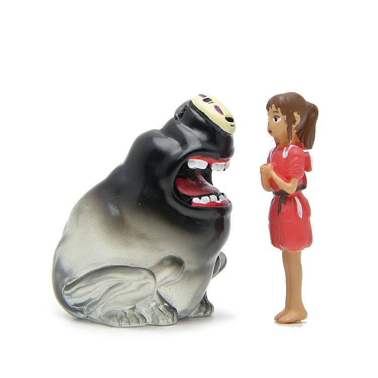 Away Spirited Ogino Chihiro And No Face Man Resin Ornaments For Gift And Display