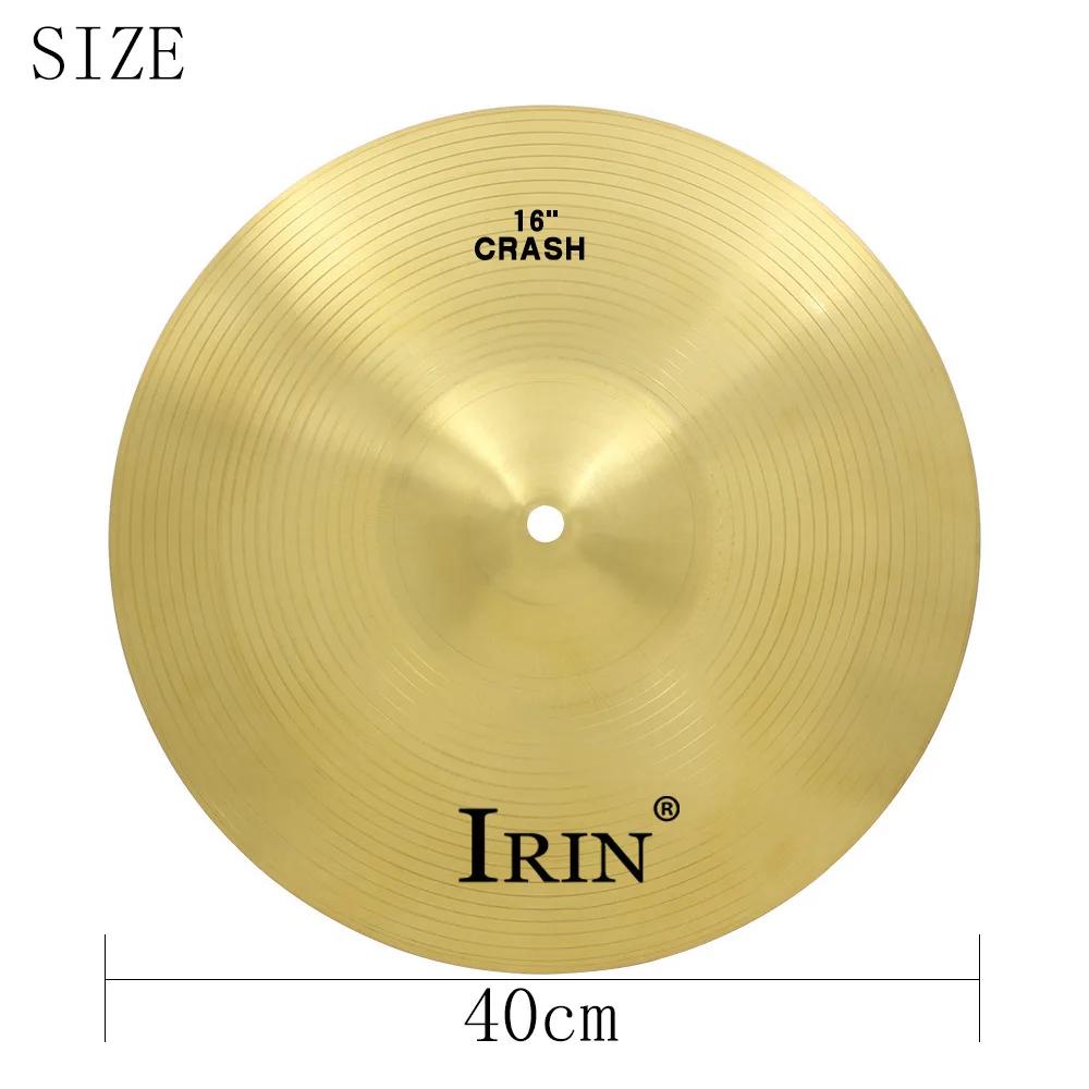 IRIN Brass Cymbal 8''10''12'' Inch Gold Gong Jazz Drum Durable Brass Splash Crash Kide Hi-Hat Cymbals Percussion Accessory