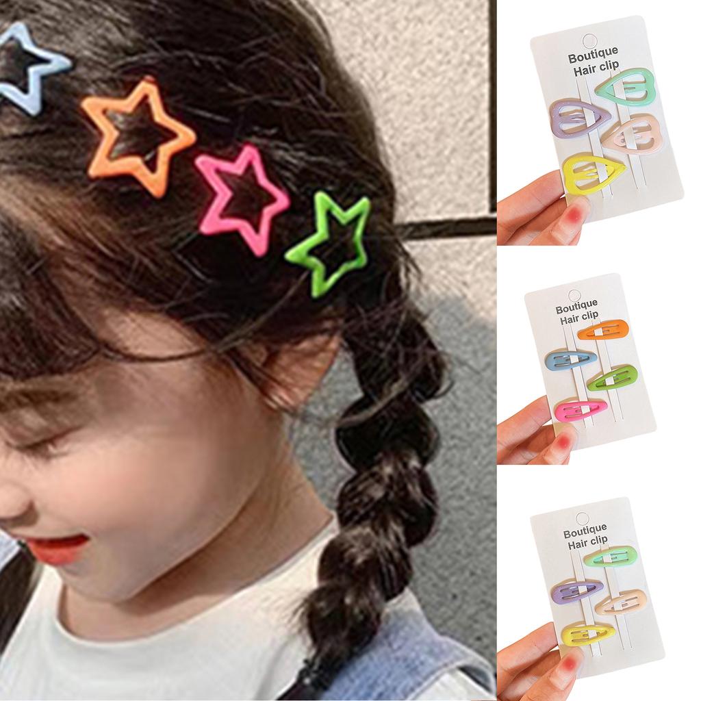 Hjertehårspenner Søt klikkspenne for jente Hjertehårspenne For barn Hjertehårnål Panneluggklemme Hårnål Bb-hårspenne