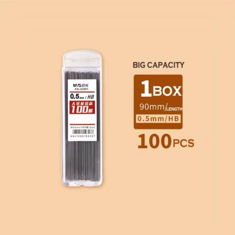 M&G Pencil Refill 2B/HB 0.5mm 0.7mm Graphite Refill Mechanical Pencil Refill Plastic Auto Replacement Pencil Refill