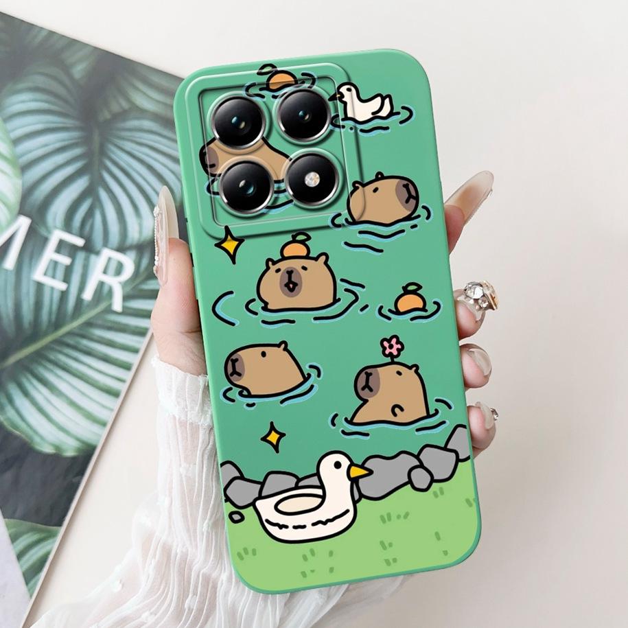 For Xiaomi 14T Pro Case For Xiaomi 14T Phone Case Cute Panda Rabbit Luxury TPU Protective Skin Cover For Xiaomi Mi 14T Pro Coque