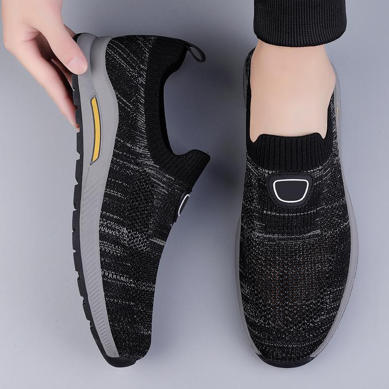 High Quality Men's Mesh Casual Shoes Soft Soles Comfortable Breathable Outdoor Hiking Shoes Lightweight Men's Camping Shoes