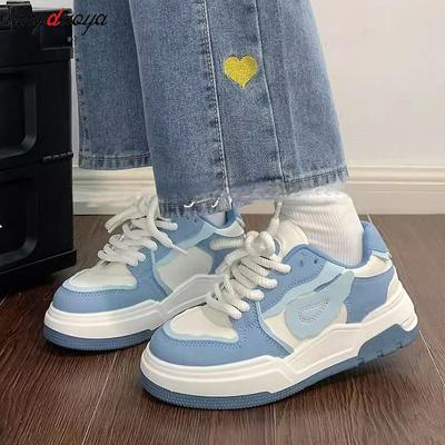 Plattform Turnschuhe Frauen Kawaii College Stil Vulkanisierte Schuhe Marke Designer Skateboard Schuhe Frauen Koreanische trend casual Schuhe