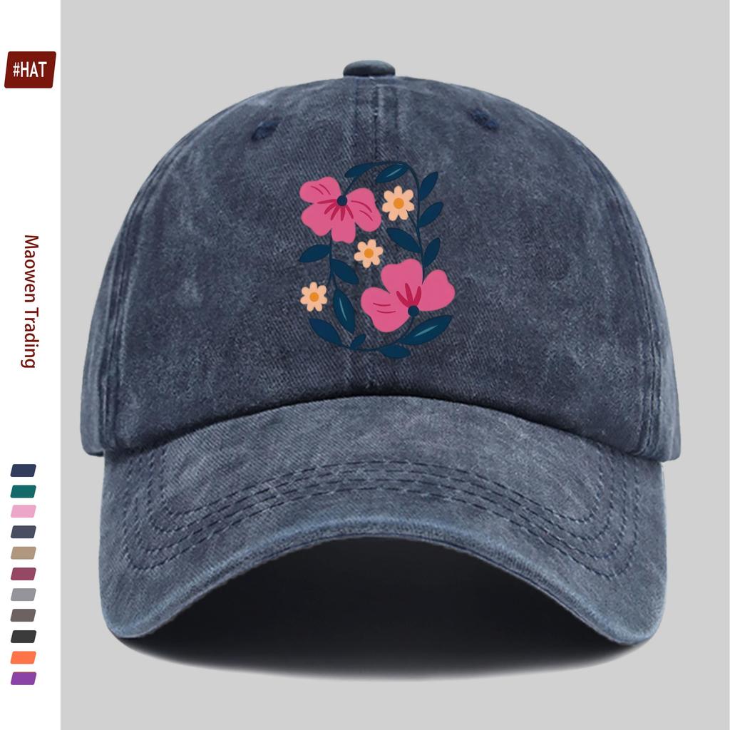 Pc Floral Pattern Flower Print Baseball Cap Home Casual Print Design Casual Hat Trucker Comfortable Lightweight Sun Hat Buckle
