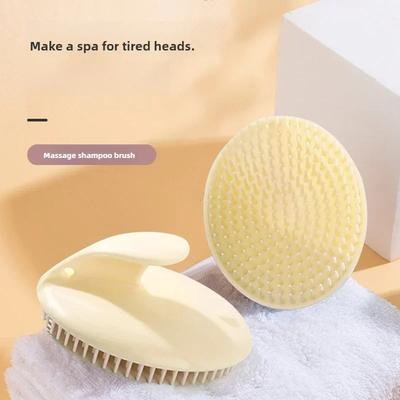 Silikon Shampoo Pinsel Kopf Kopfhaut Massage Kamm Haar Waschen Kamm Körper Massage Pinsel Bad Dusche Pinsel Salon Friseur Werkzeug