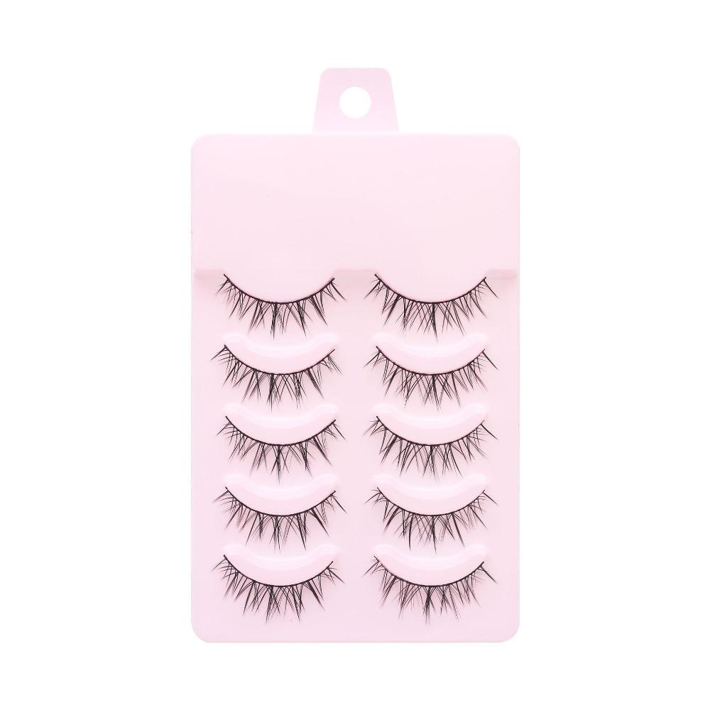Multiple Styles Manga Lashes 5 Pairs 3D False Eyelashes Popular Fake Lashes  Girl