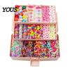 Elastic Fabric Hair Ties Colorful Bands Clips Mini Claw Rubber Versatile Kit with Box for Girls Teens Children, Accessories Daily Styling Everyday