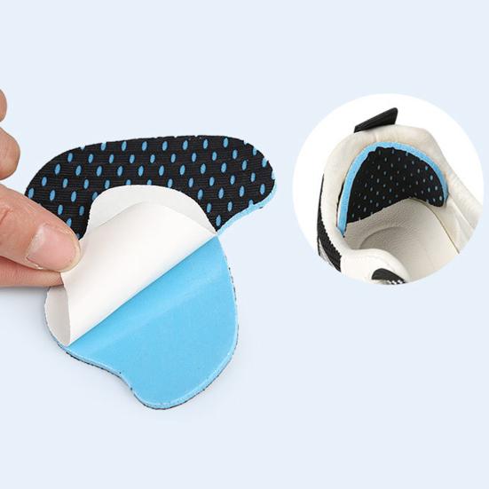 2Pcs Heel Pad Wear-resistant High Elasticity Breathable Soft Touch Comfortable Foot Care Tool Emulsion Heel Cushion Pads Insoles for Running