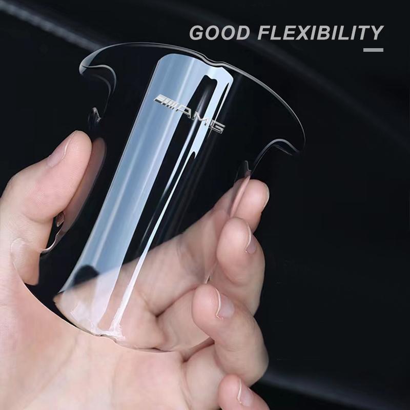 4PCS Transparent Car Door Anti-collision Protector Bumper Strip Sticker For Mercedes Benz AMG GLE GLS GLC CLA GLB ML W204 W206 W205 W212 W203