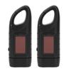 2pcs Hand Crank Rechargeable Torch for Hiking Night Running Emergency Lamp