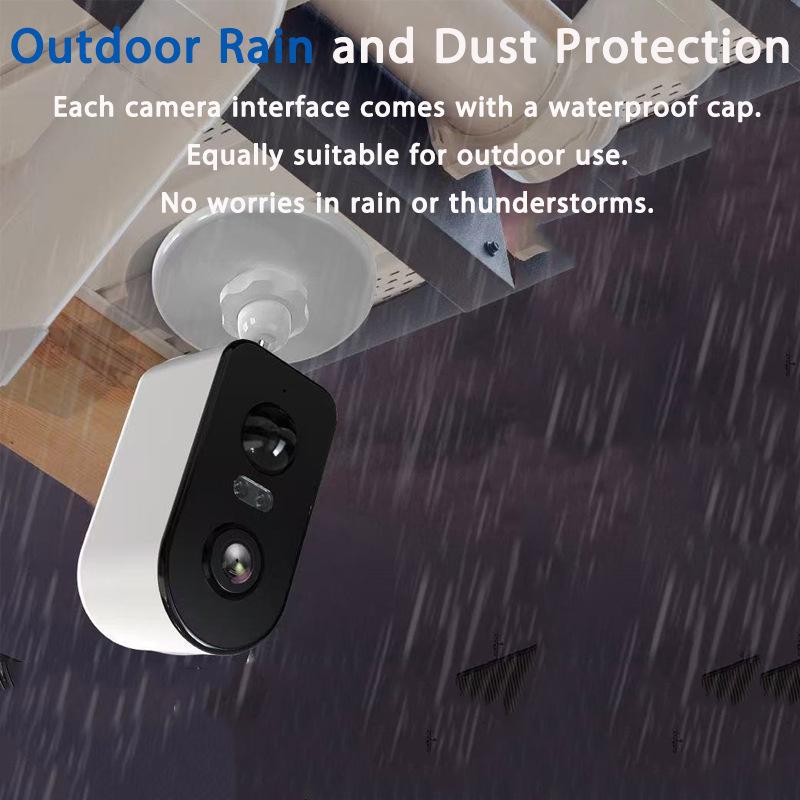 Wireless Outdoor Smart Surveillance Camera with Low Power Battery and Mobile Remote Monitoring