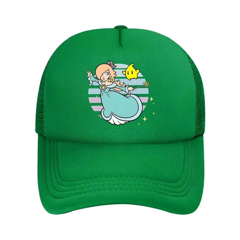 Princess Peach game character graphic for a gaming and cultural themed design Mesh Baseball Cap