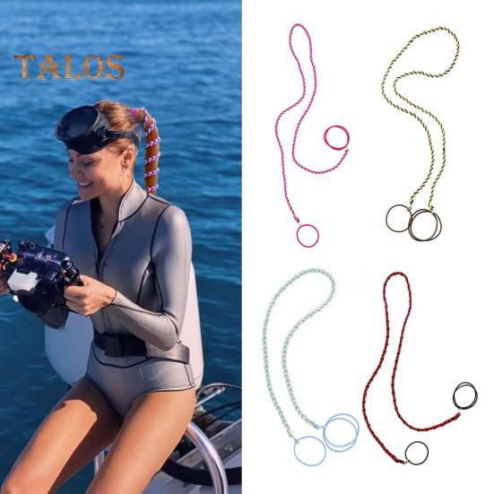 4Pcs Hair Rope Women Extra-Length Spiral Hair Band Long Sports Headband Tearable Elastic Hair Straps Ponytail Holder