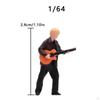 Acoustic Guitarist Figurine Display Use HandPainted Resin Male Miniature