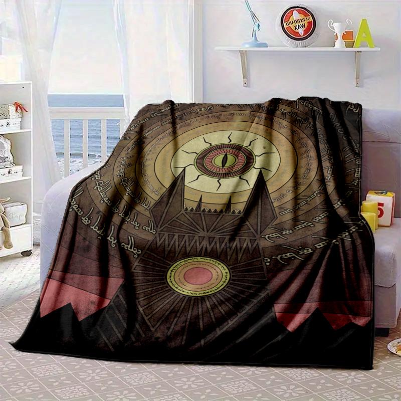 Tree Of Life Sword Symbol Blanket Flannel Blanket for bed, sofa, Camping, Hiking, Picnic Essentials, gift for family Fan gifts