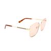 GUCCI Pink Metal Sunglasses Women's