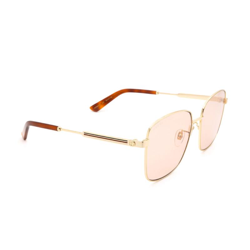 Gucci Pink Metal Sunglasses Women's