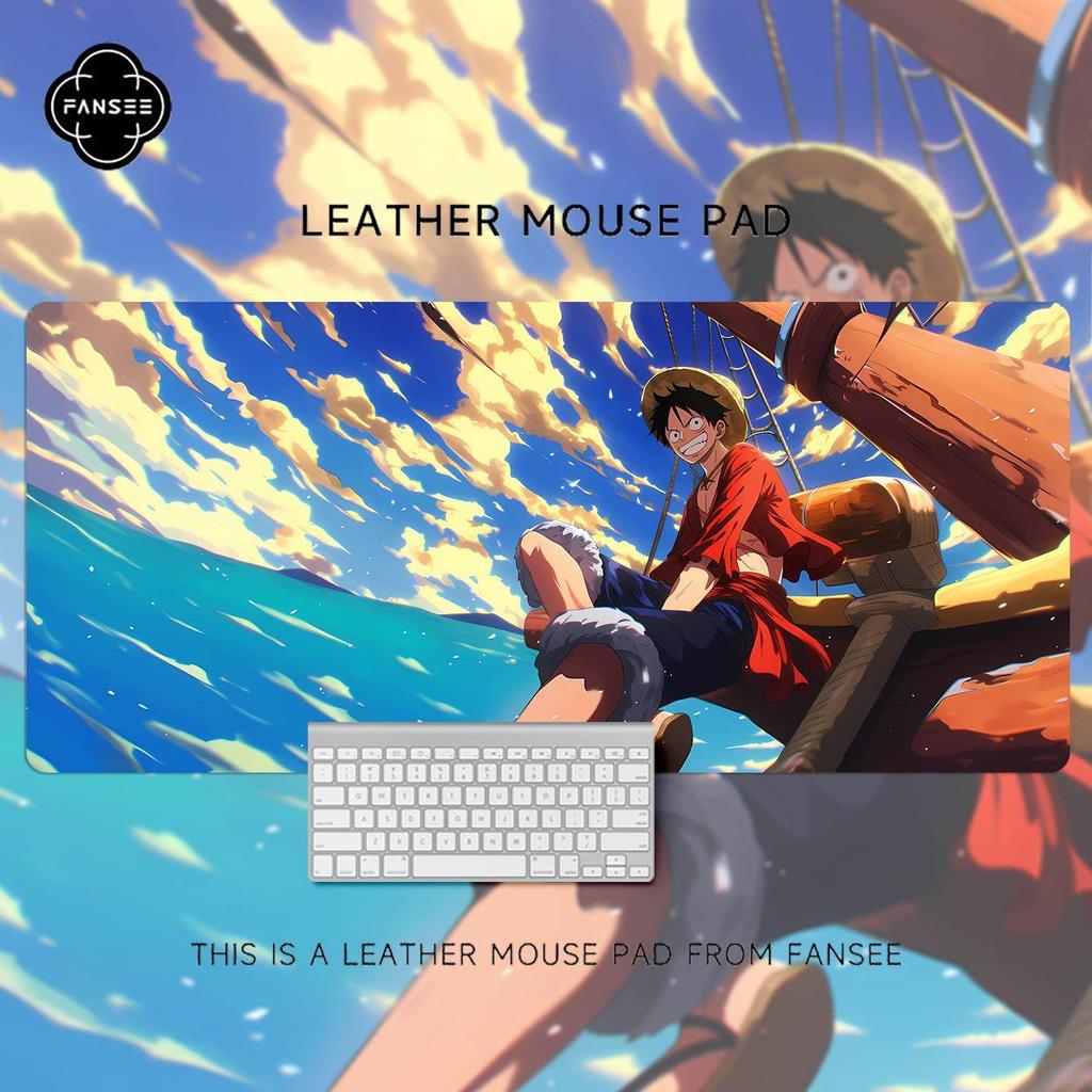 Premium Oversized Cartoon Animation Computer Desk Non-slip and Dirt-resistant Pad ONE PIECE Luffy Roronoa Zoro Leather Mouse Pad