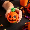 3D Printed Pumpkin Toy Rotating Halloween Fidget Toy, Stress Relief Ghost Face Reduction Spinner, for Keychain Pendant Themed Desk Toys
