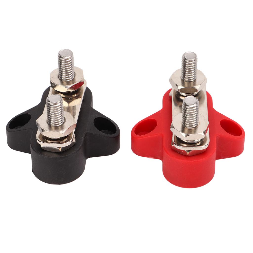 48V Power Distribution Studs Battery Power Ground Junction Post Bus Bar Connector 1 4in M6