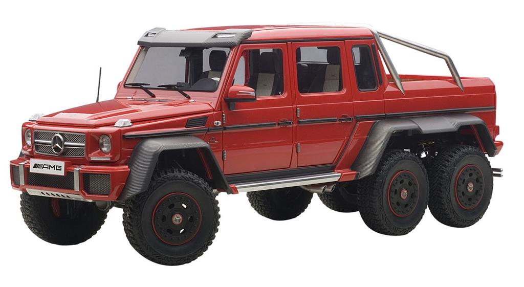 AUTOart 1/18 Scale Mercedes-Benz G63 AMG 6X6 (Red)