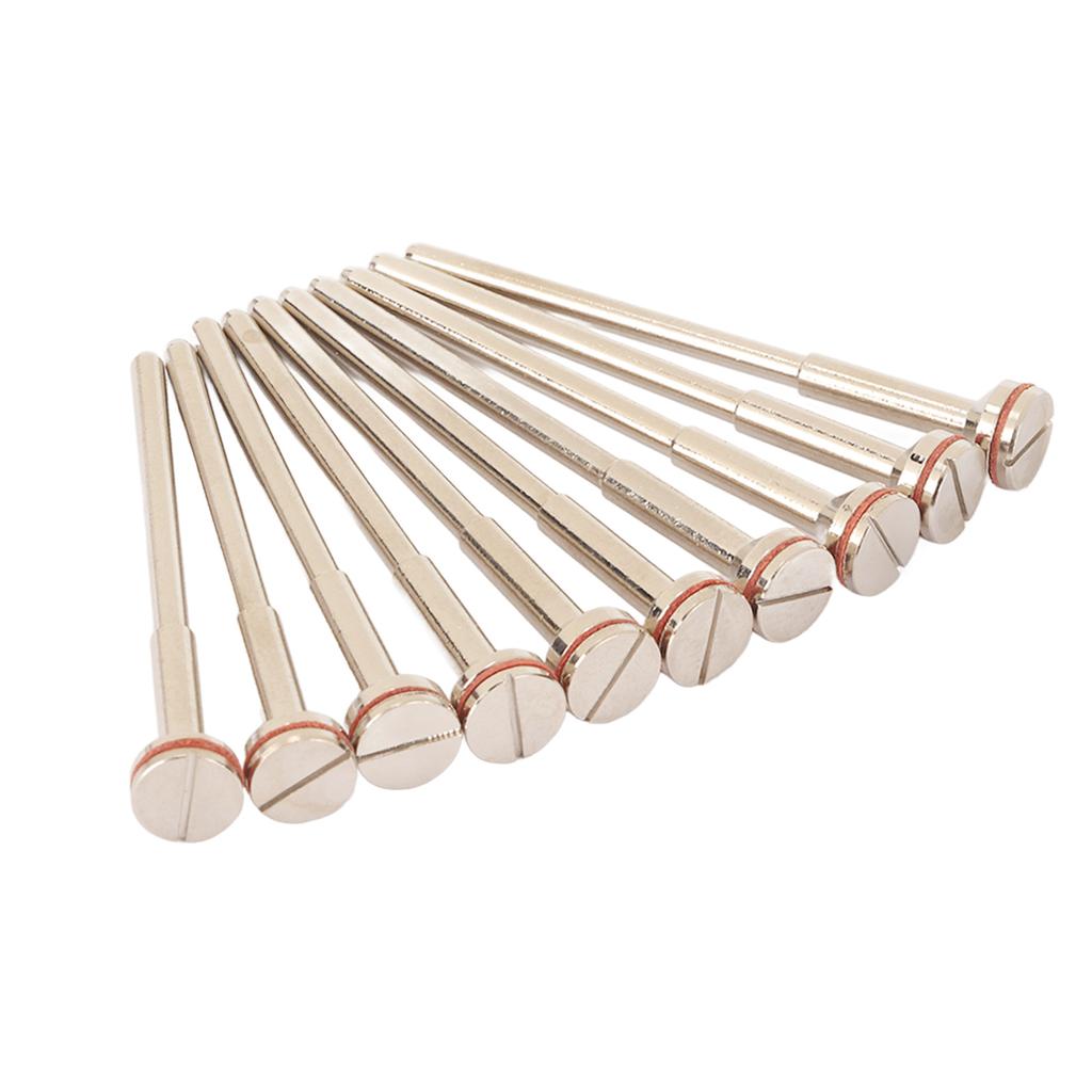 10pcs Dental Polishing Rod Bipolar Stainless Steel High Hardness Dental Disc Mandrel Shank