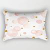 Ins Pink Geometric Waist Pillow Case Car Sofa Pillow Cushion Cover Pillow Case Pillow Case Pillow Case