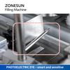 ZONESUN ZS-DTMP4AL Benchtop Automatic Four Injectable Heads Foamy Soap Liquid Essential Oil Drink Juice Bottle Filling Machine