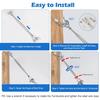 4PCS 1/4" (M6) Turnbuckle, 304 Stainless Steel Jaw and Jaw Turnbuckle, 1600lbs Working Load Limit, Wire Tensioner, Closed Body Turnbuckle for Cable,