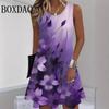 2026 New Fashion Pattern 3D Printing Women'S Dresses For Summer Tank Beach Holiday Hawaii Sleeveless Loose Dress Casual Sundress