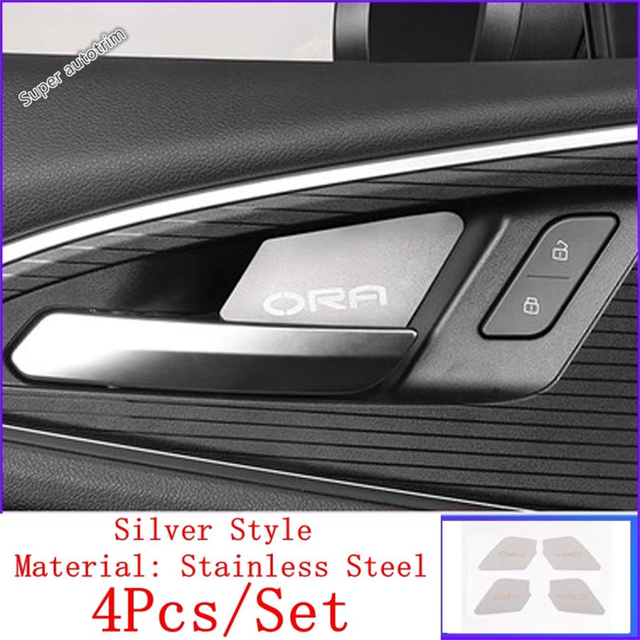 Dashboard Air AC Vent / Glove Box / Window Lift / USB Panel Cover Trim For GWM Ora Good Cat  - 2024 Stainless Accessories