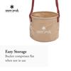 Camping Bucket Snow Peak Large 25L Durable Beige FP-150