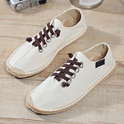Παπούτσια καμβά ανδρικά Flat casual υποδήματα Αναπνεύσιμα παπούτσια κάνναβης Lazy Cool παπούτσια για νέους υφασμάτινα υποδήματα Μαύρα μπλε ανδρικά casual παπούτσια