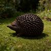 Cute Hedgehog Ornament for Patio Resin Statue Storage Ornament, Waterproof Box Keys Garden, Realistic Animal Figurine Indoor Outdoor Landscape