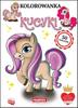 Coloring Book with Stickers. Ponies