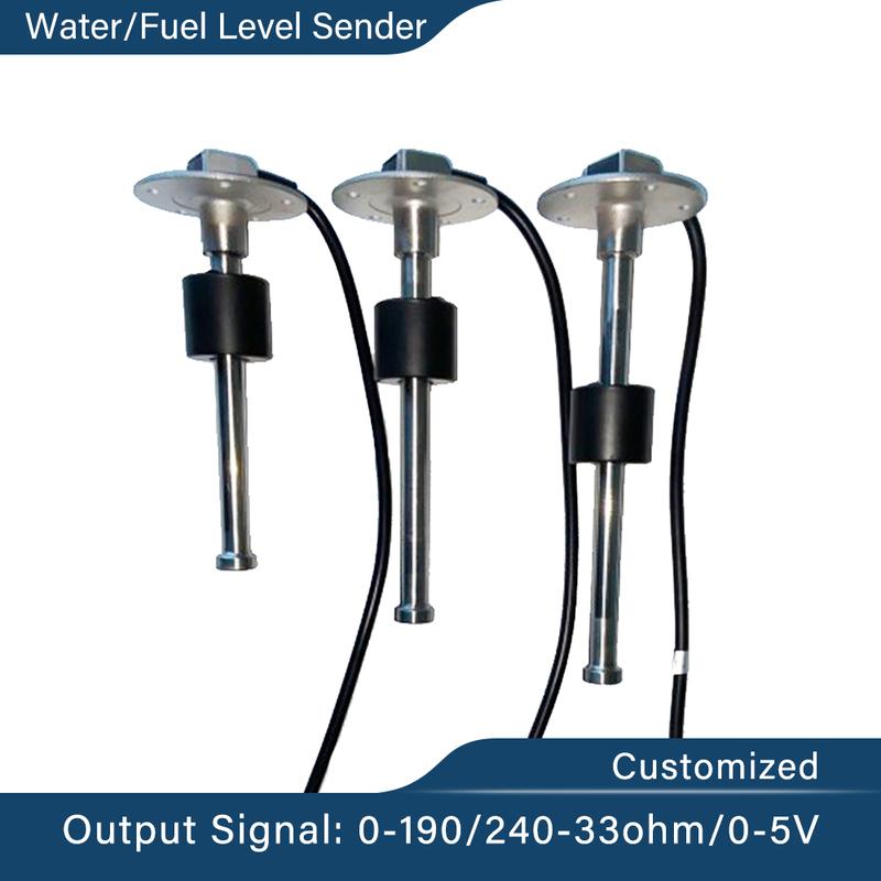 Universal Fuel Water Level Sensor Sender 150mm 175mm 200mm 225mm 385mm 0-190ohm 240-33ohm Standard 5 Hole Assembly Customized