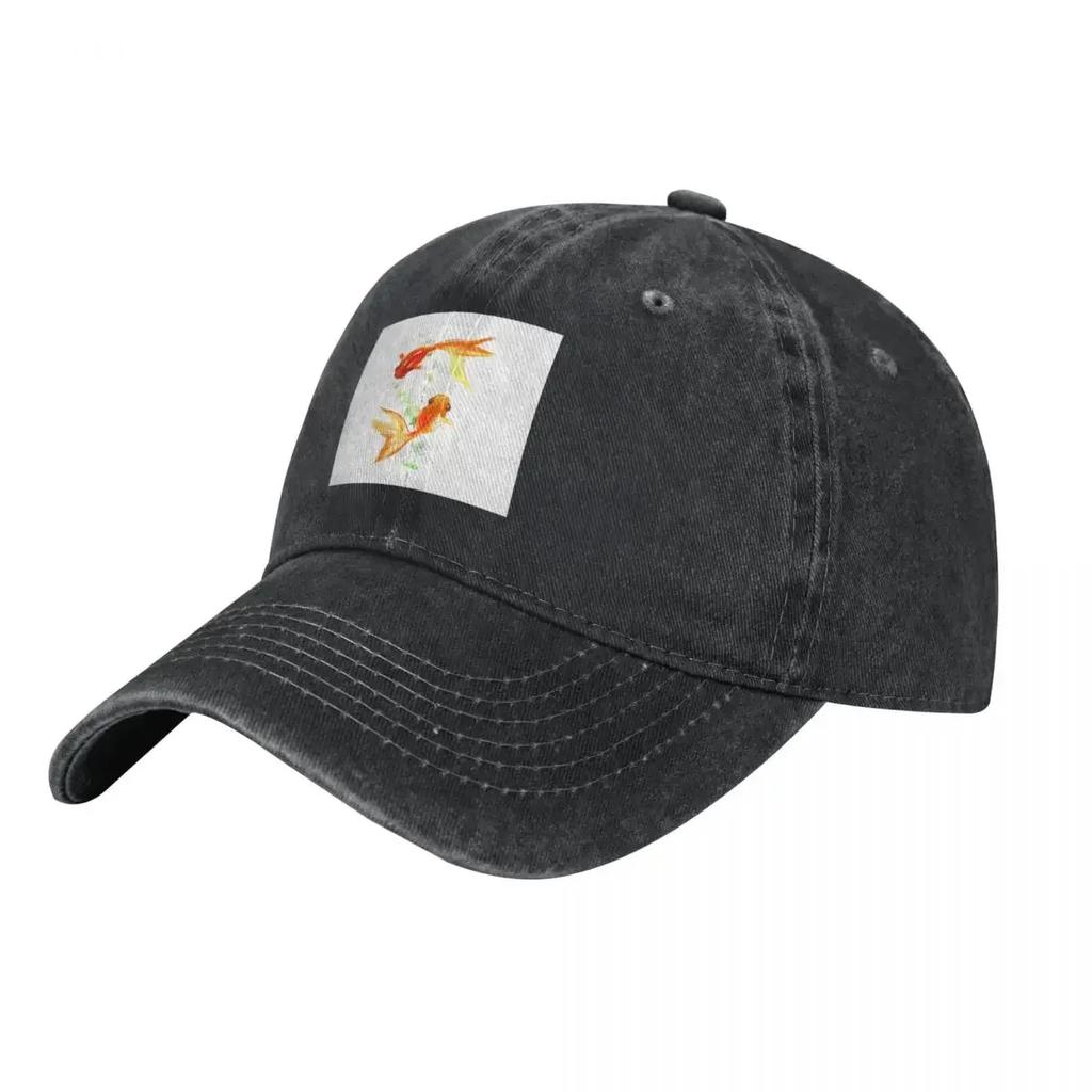 Goldfish KOI Feng Shui Design Fashion Baseball Cap Peaked Cap Unisex's Hat Women's Cap Caps