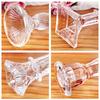 Transparent Roman Column Candlestick Vintage Clear Glass Candlestick  Wedding Decoration