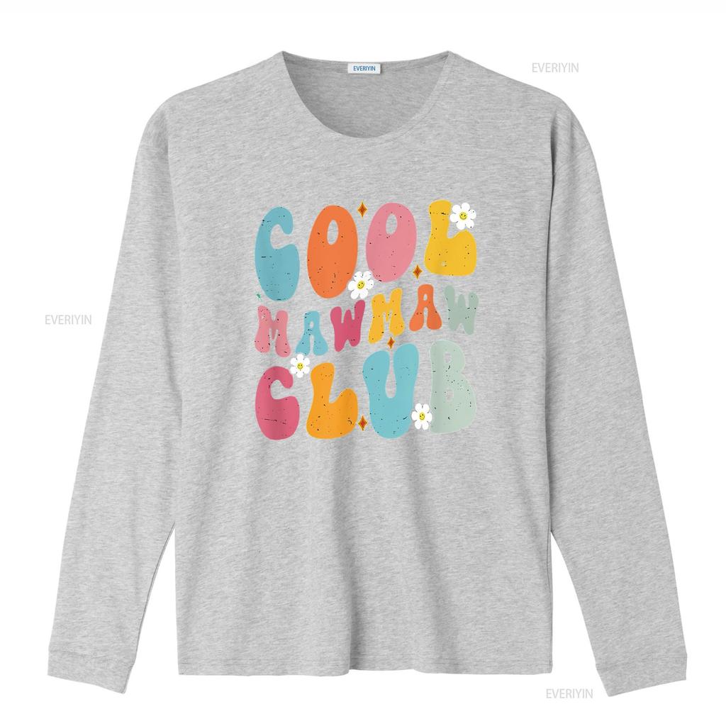 Cool Mawmaw Club Mother s Day Groovy Retro Best Mom Ever T Shirt vintage Washed Comfortable Casual fashion graphic