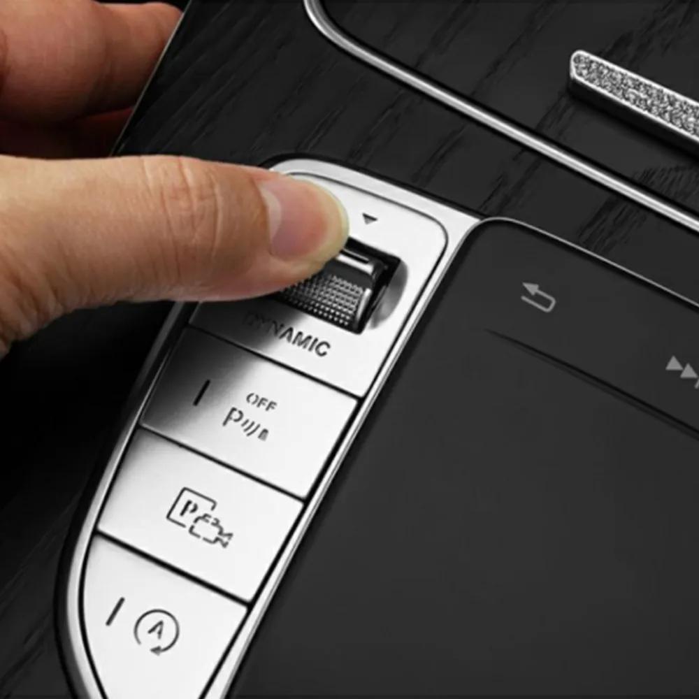 For Mercedes Benz C E V Class GLC 2015-21 Center Console Gear Shift Multimedia Mouse Switch Buttons Covers Stickers Accessories