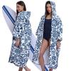Microfiber Quick-Dry Hooded Beach Poncho Bathrobe for Adults