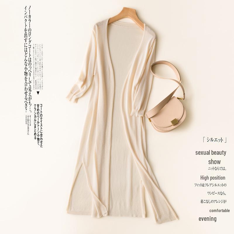 

Вязаный кардиган с длинным рукавом: Легкий летний солнцезащитный крем с полым дизайном для женщин One Size 90-150