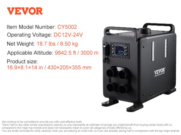 

SucceBuy 8 кВт Дизельный обогреватель 12 В/24 В Дизельный воздушный обогреватель Пульт дистанционного управления и экран дисплея с приложением Bluetooth, CO-сигнализация для транспортных средств, автодомов чёрный