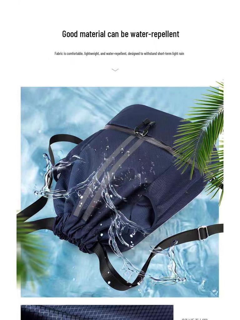 Nass-Trocken-Trennung Sportrucksack: Basketball, Schwimmen, Fitness Kordelzugbeutel für Männer & Frauen