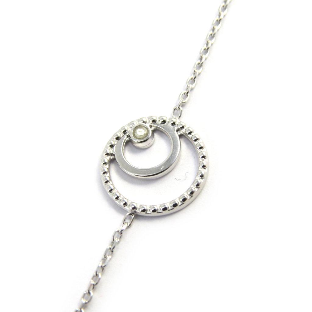 

Altesse [M7982] — Белый серебряный браслет «Богиня»