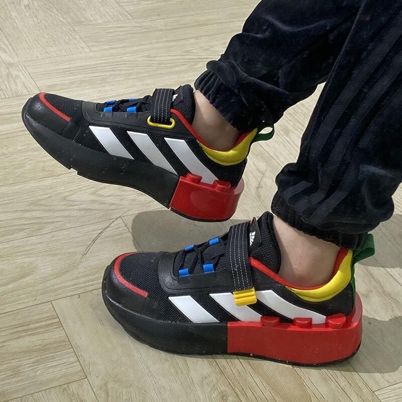 LEGO x adidas Tech Runner EL Dětské Shock Blue Red Dětské Tenisky Cloud-White HP5877