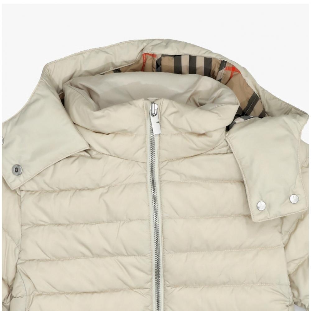 Burberry Girls Hooded Padding Thomas Bear Logo Patch  Adult Fit 