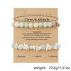 Popular natural stone beaded bracelet, European and American color high-end irregular crystal gravel bracelet.